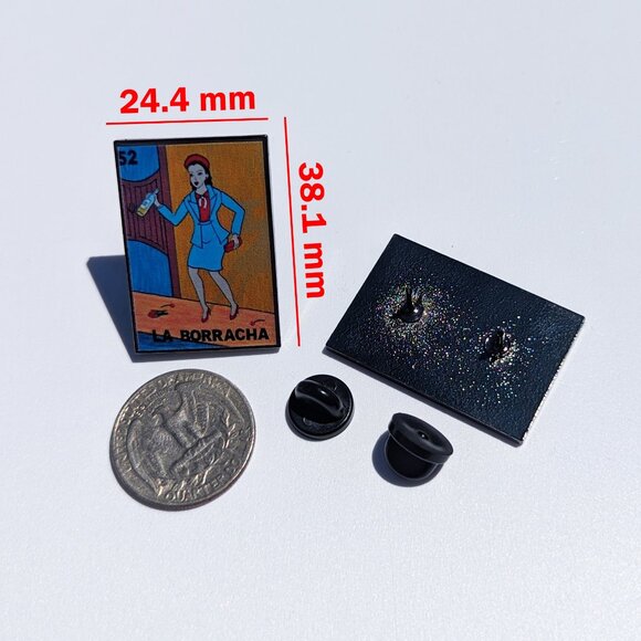 La Borracha Pin Loteria Pin For Caps Clothing Enamel Badge Mexican Pin Drunk - Picture 2 of 5